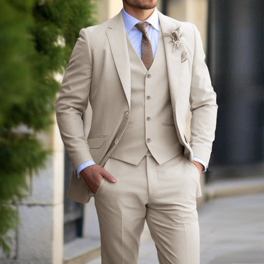 3 Teiliges Set Business und Hochzeitsanzug für Herren | Luca 1