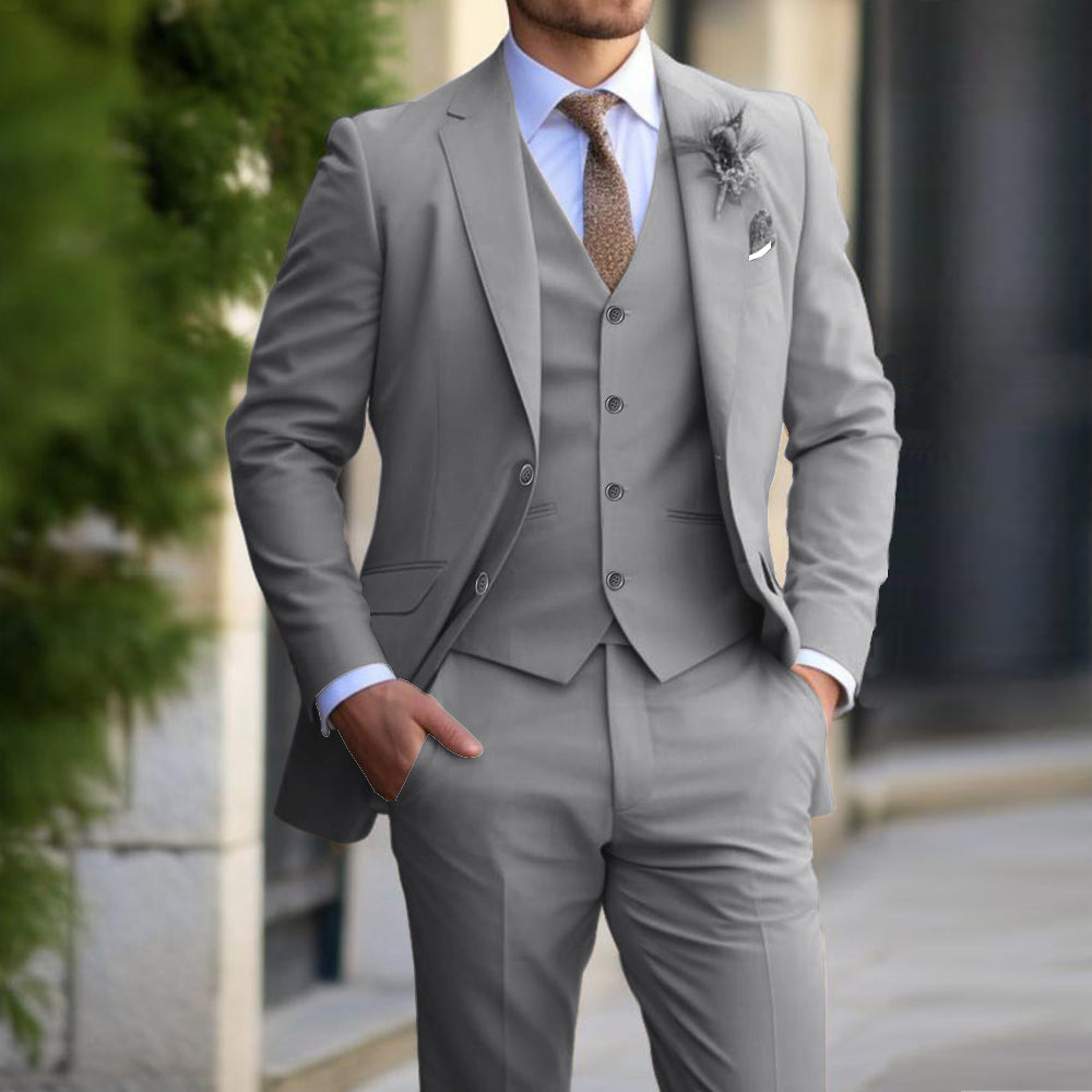 3 Teiliges Set Business und Hochzeitsanzug für Herren | Luca 2