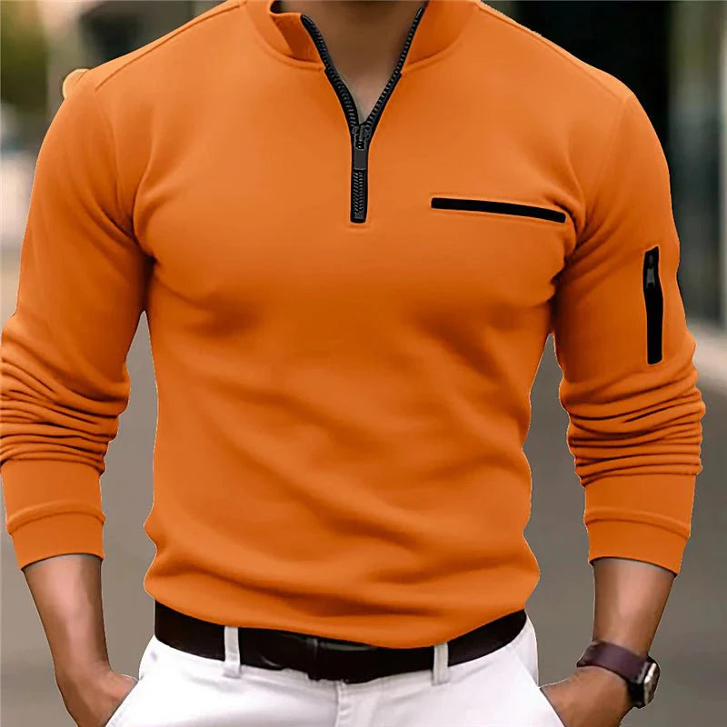 Antione - Poloshirt mit Viertelreißverschluss 4