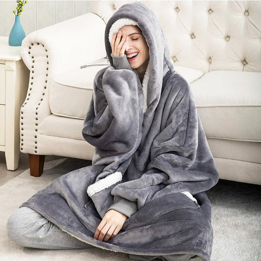 Caryn - Köstliche Kombination aus weichem Hoodie und kuscheliger Decke in einem! 1