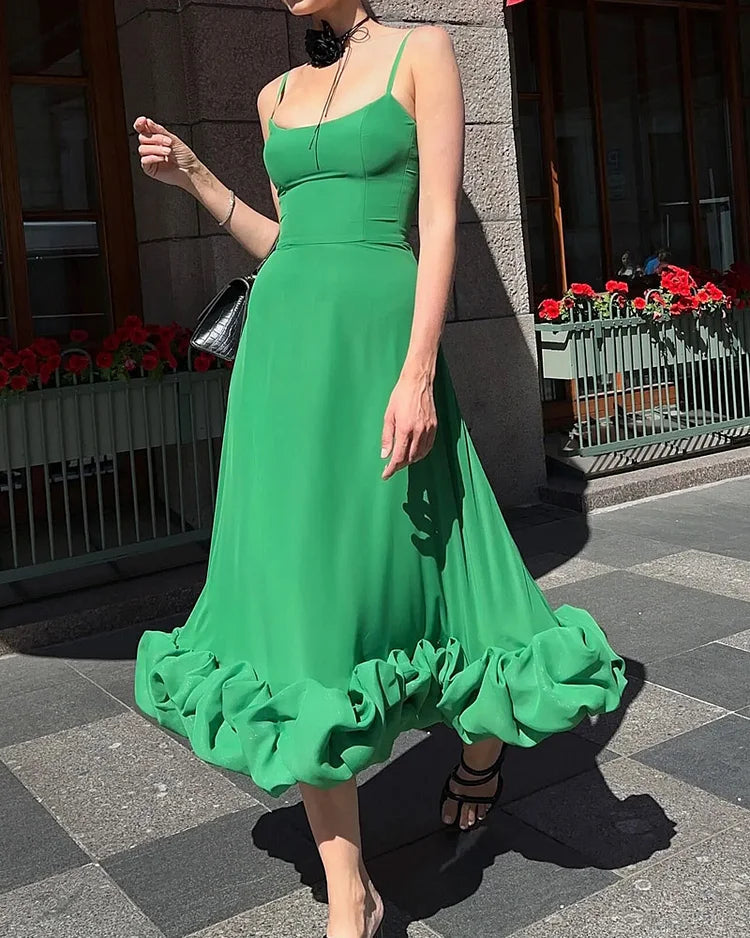 Claudi - Elegantes Midikleid - Schick - Luxe Materialen - Ideal für Partys für Damen 8