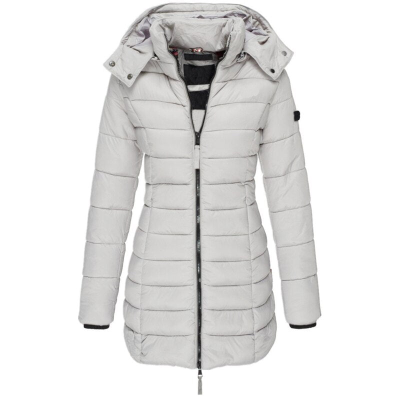 Elisa - Die beste und gemütlichste Daunenjacke mit Kapuze und Reißverschluss 6
