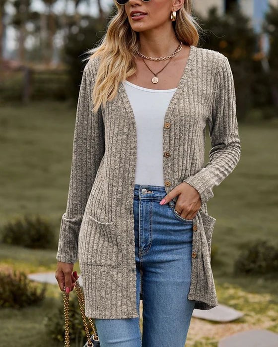 Gisela - Langärmelige Damen-Strickjacke 4