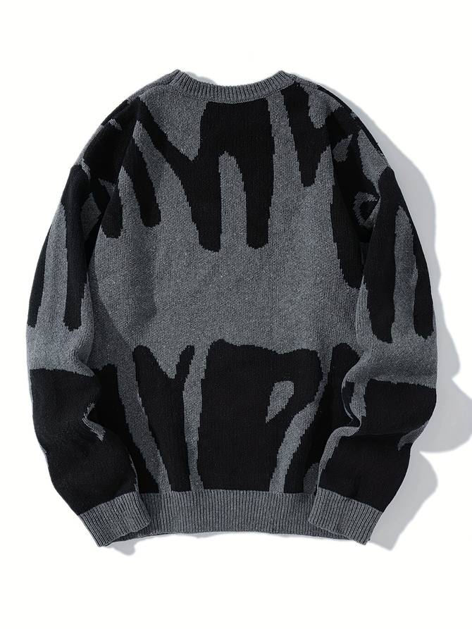 Grauer Pullover für Männer 1