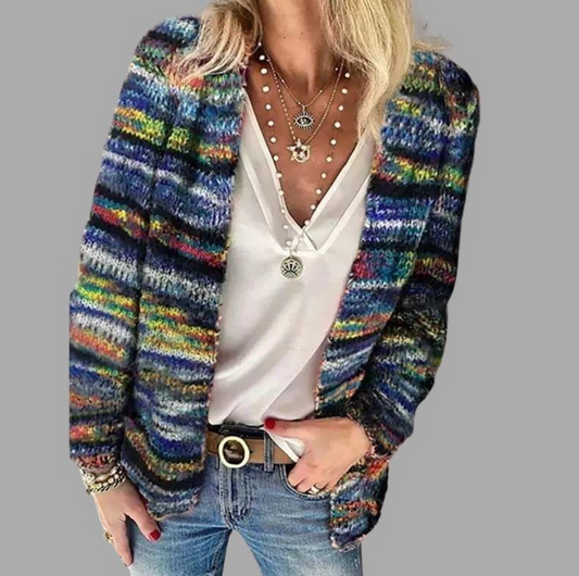 JESSIKA - Stylische und bunte Strick-Jacke 1