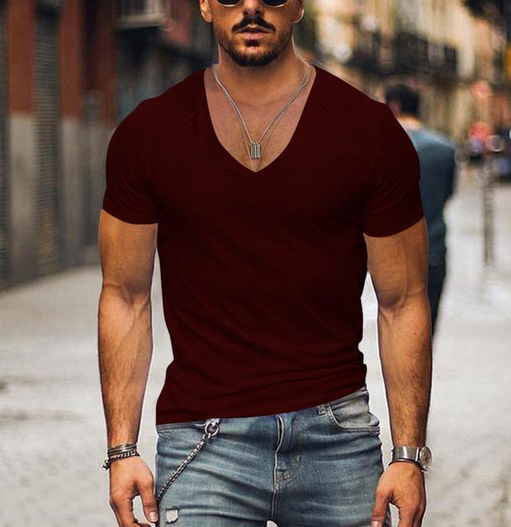 JOHNNI | Herren T-Shirt mit V-Ausschnitt 6