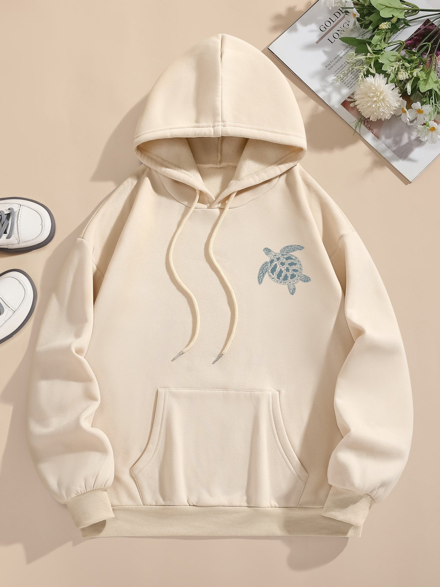 Lässiger Sweat-Pullover-Hoodie mit Backprint und Kapuze für Women | Perfekt für lässige Tage 8