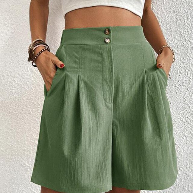 MARTINA - Doppelt geknöpfte Shorts 7