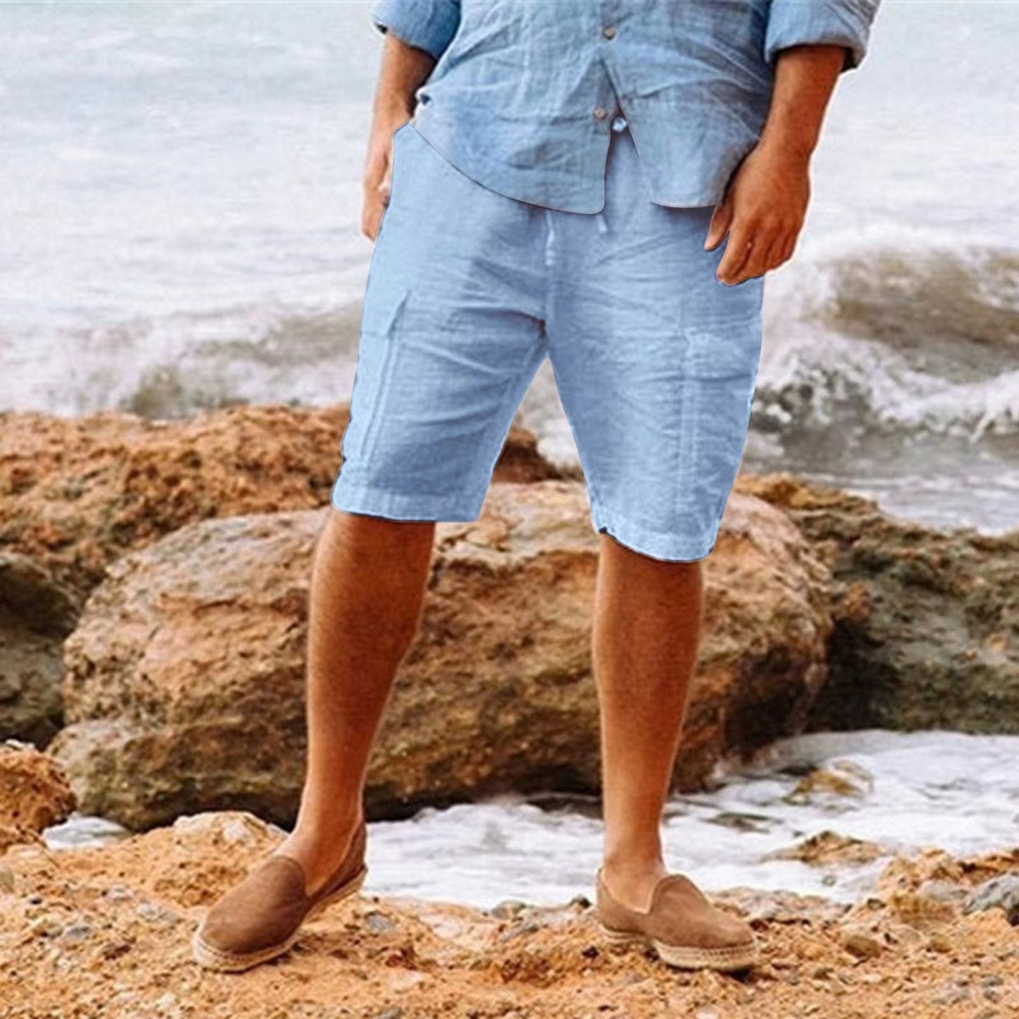 Shorts aus Leinen für Herren 2