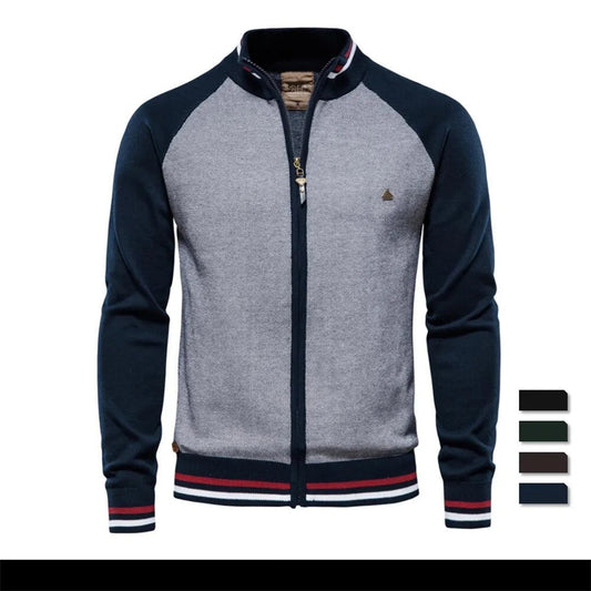 Waylon - Warme und lässige College-Strickjacke 1