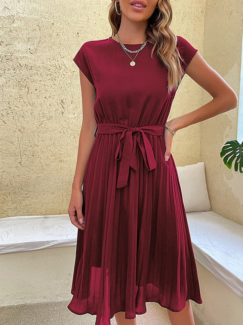 ARIANA - Plissiertes Midikleid 2