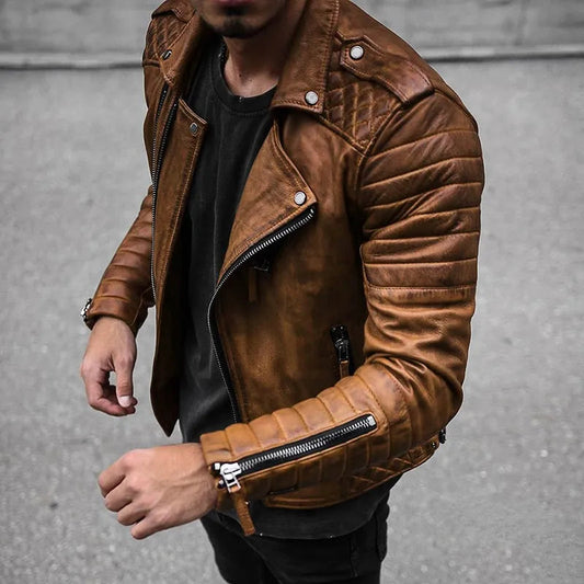 Abe – stylische lederjacke für herren 0