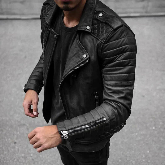 Abe – stylische lederjacke für herren 1