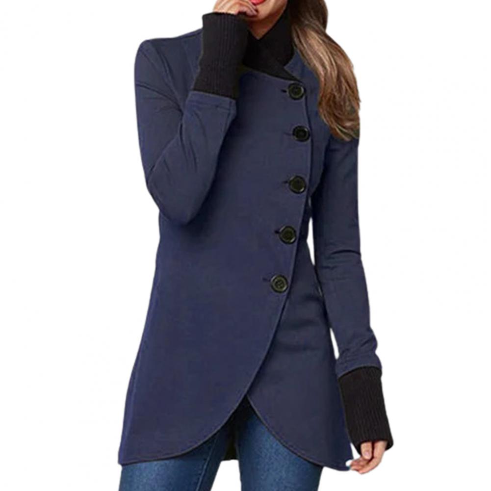 Adélie Stehend Kragen Jacke 0
