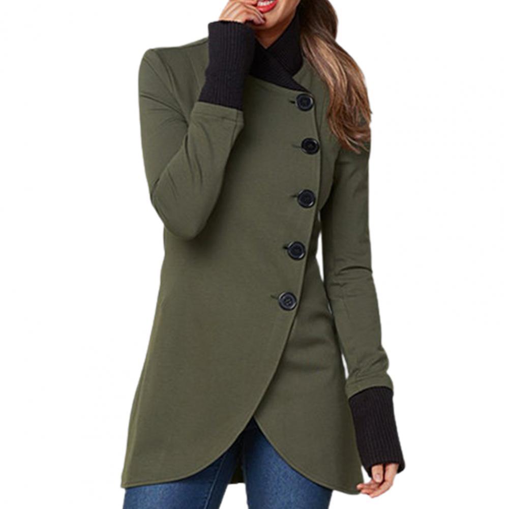 Adélie Stehend Kragen Jacke 2