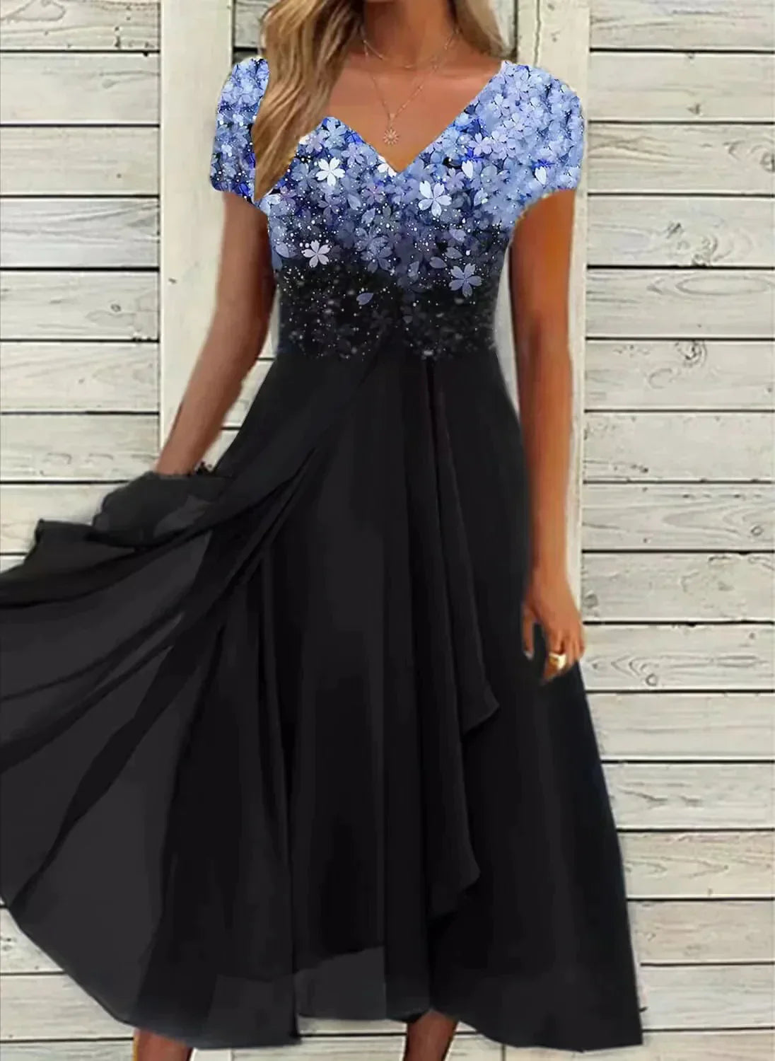 Adrienne - Damen Chiffon Partykleid 0