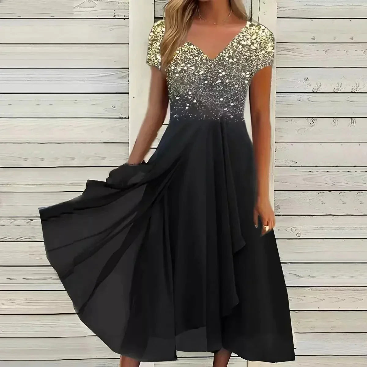 Adrienne - Damen Chiffon Partykleid 2