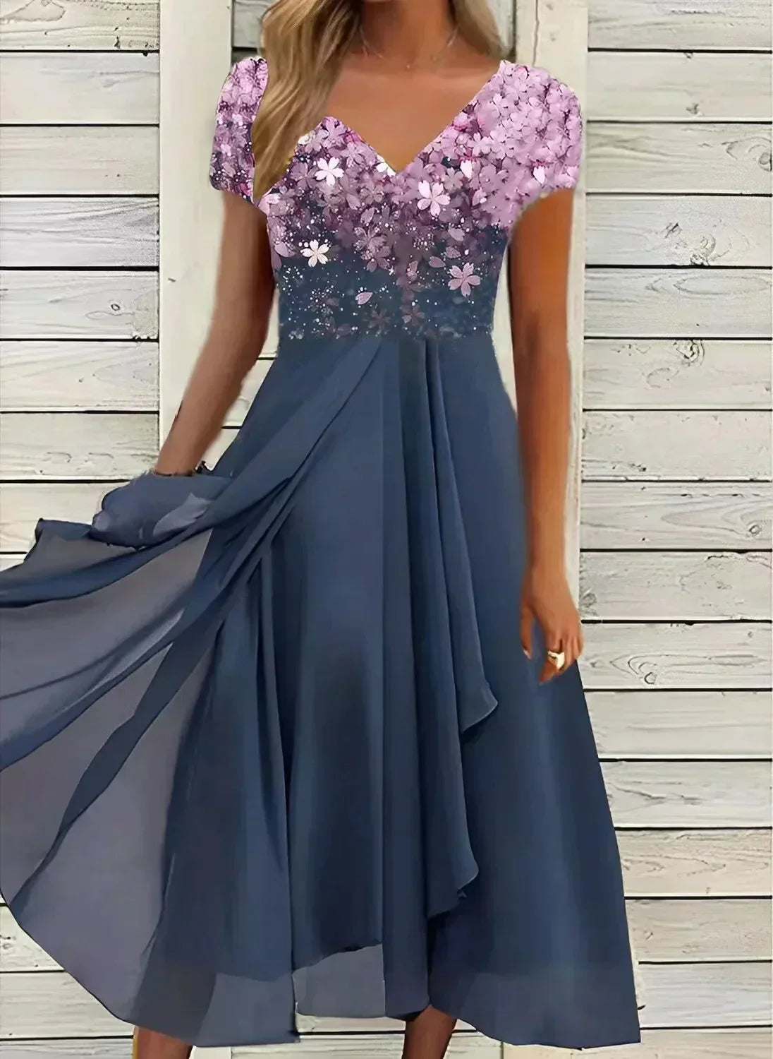 Adrienne - Damen Chiffon Partykleid 3