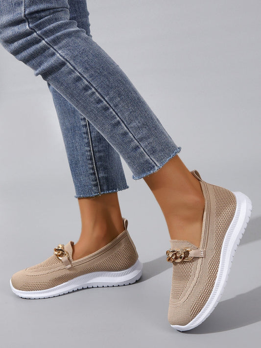 Aimée - lässige Slip-On Sneaker Damen | Sneaker aus atmungsaktivem, flexiblem Strickmaterial 0