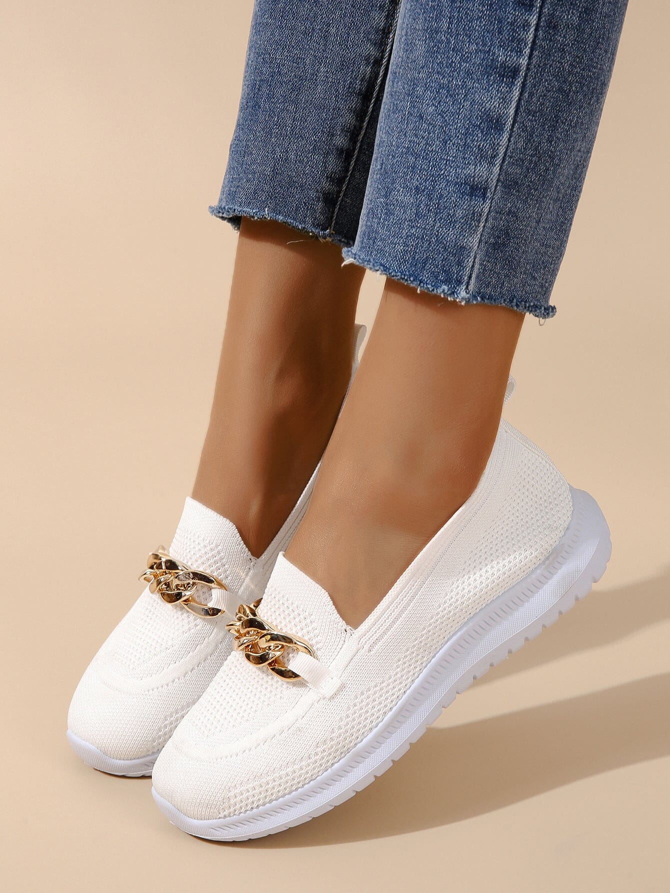 Aimée - lässige Slip-On Sneaker Damen | Sneaker aus atmungsaktivem, flexiblem Strickmaterial 3