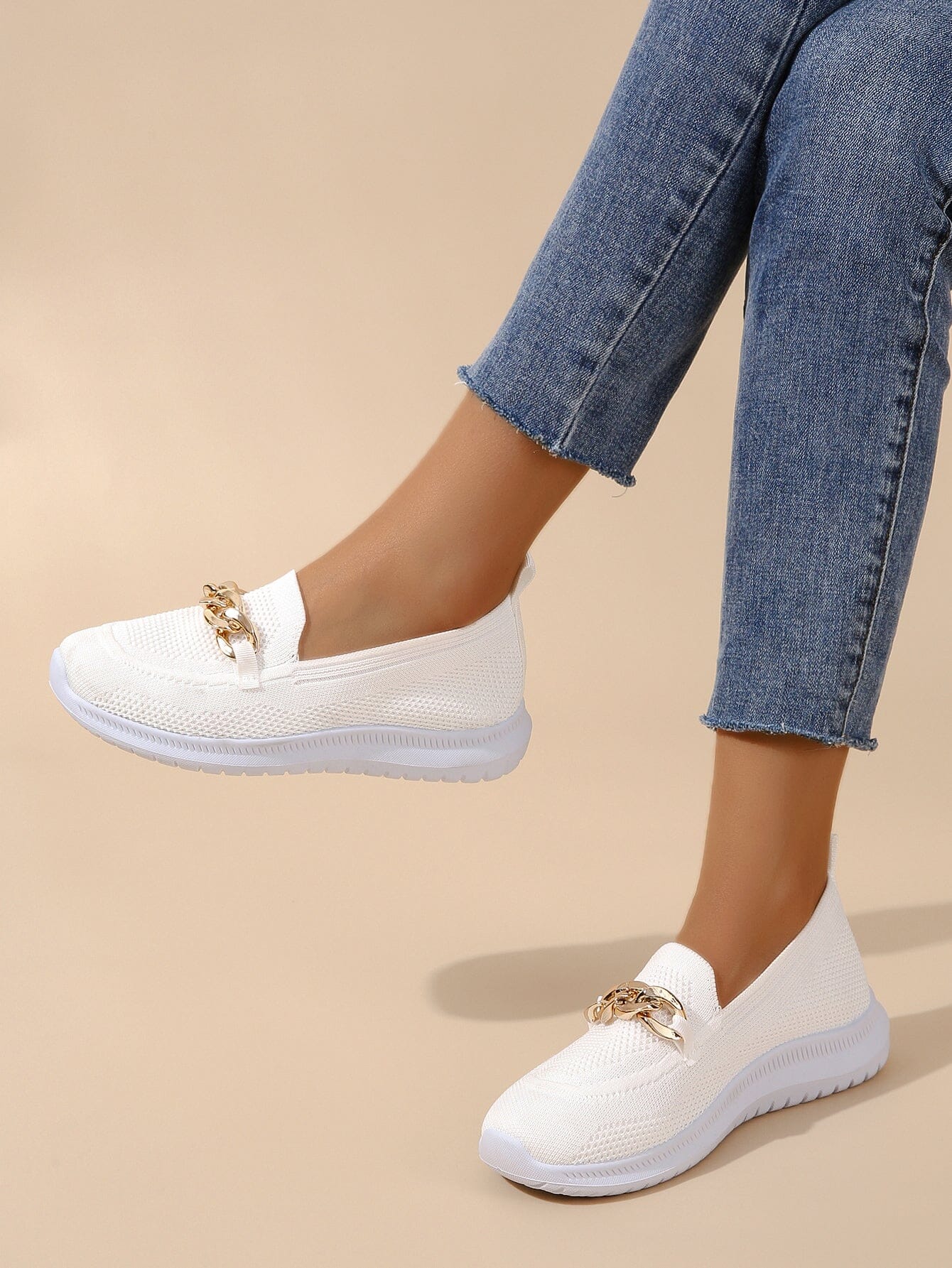 Aimée - lässige Slip-On Sneaker Damen | Sneaker aus atmungsaktivem, flexiblem Strickmaterial 6