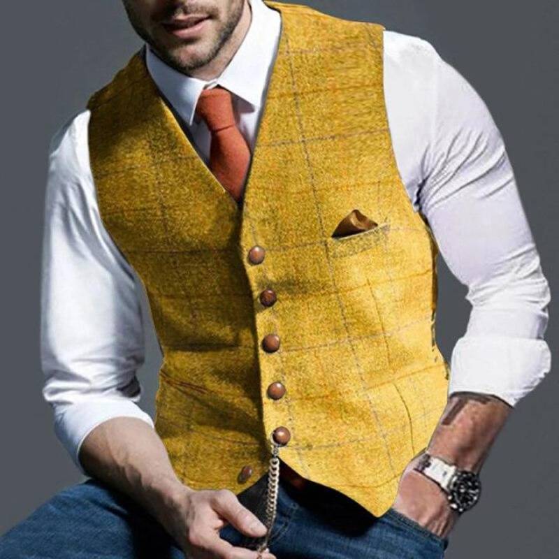 Alexander – elegante karierte weste 1