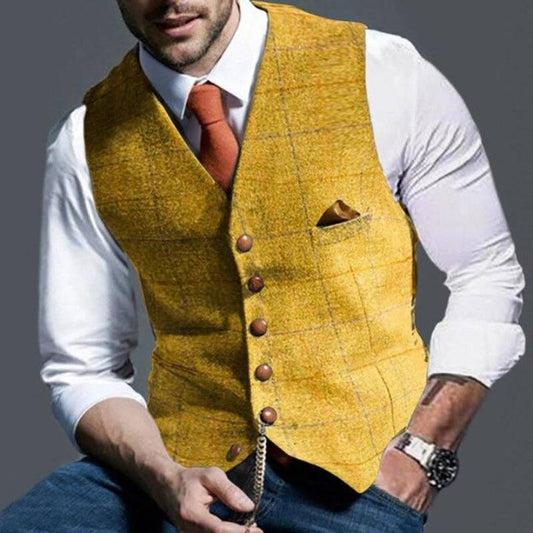 Alexander – elegante karierte weste 1