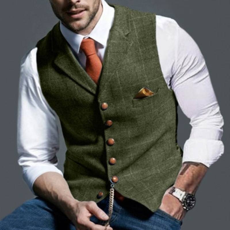 Alexander – elegante karierte weste 2