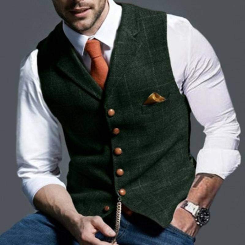 Alexander – elegante karierte weste 3