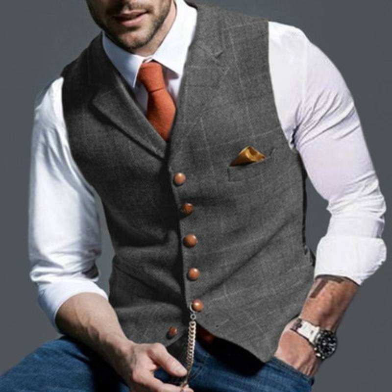 Alexander – elegante karierte weste 4