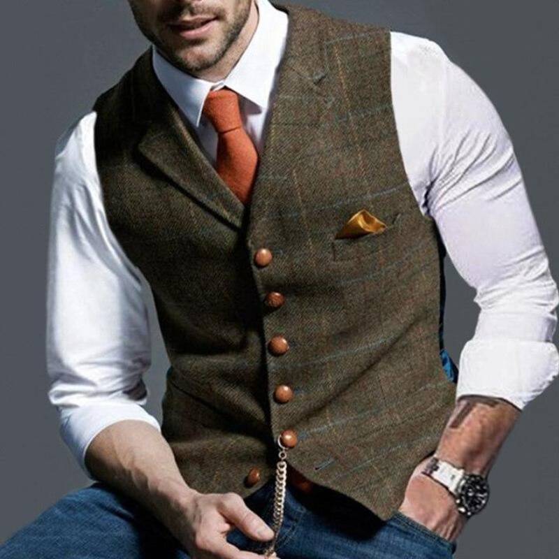 Alexander – elegante karierte weste 5