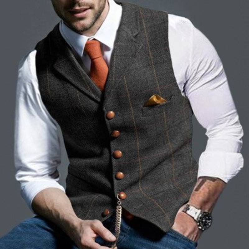 Alexander – elegante karierte weste 6