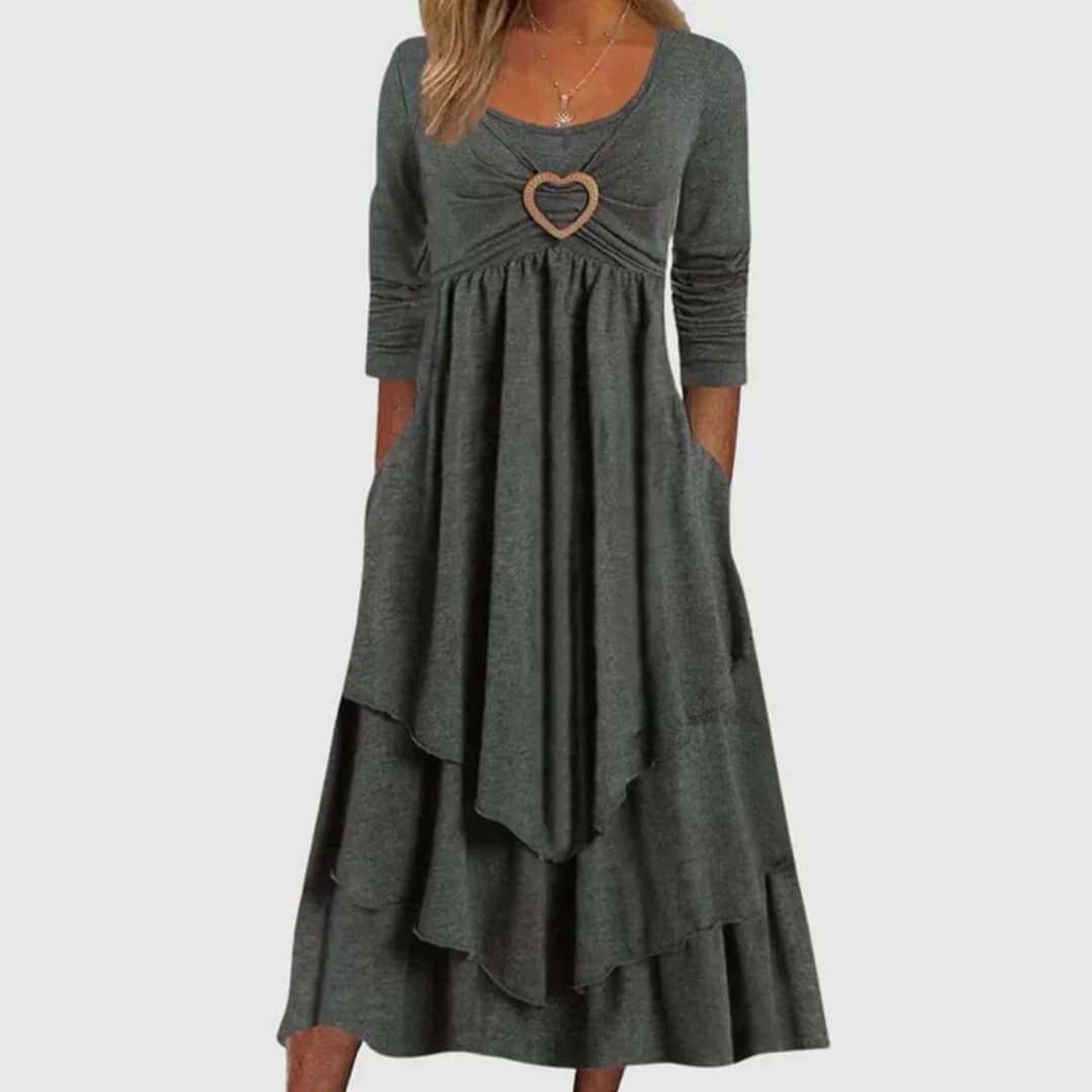 Amanda - Langes Kleid - Lässig - Leicht - Perfekt für Legere Tage 0