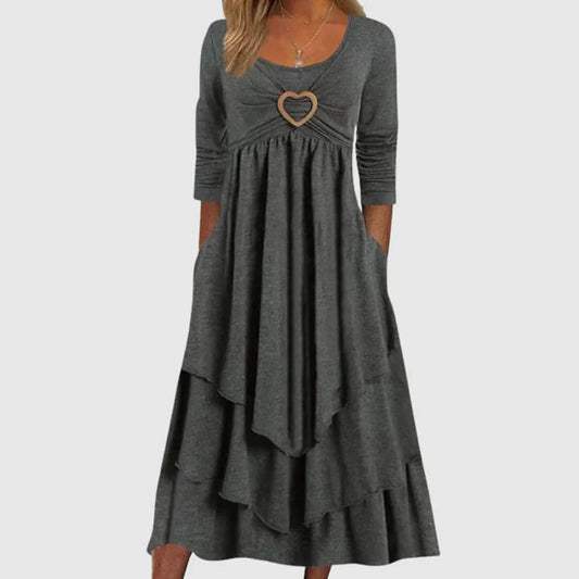 Amanda - Langes Kleid - Lässig - Leicht - Perfekt für Legere Tage 0