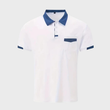 Andrew - Lässiges Baumwoll-Poloshirt mit Tasche für Männer 1