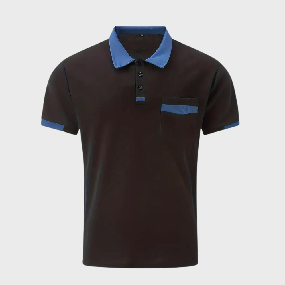Andrew - Lässiges Baumwoll-Poloshirt mit Tasche für Männer 4