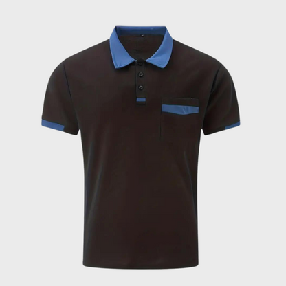 Andrew - Lässiges Baumwoll-Poloshirt mit Tasche für Männer 4