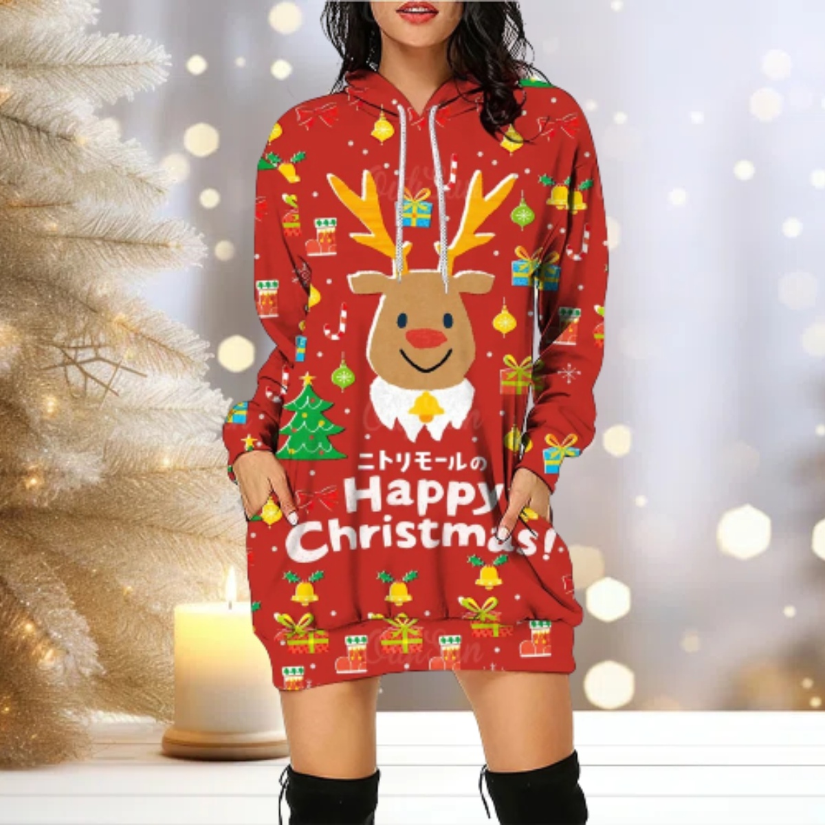Angel - Weihnachten Party Sweatshirts mit Kapuze 6