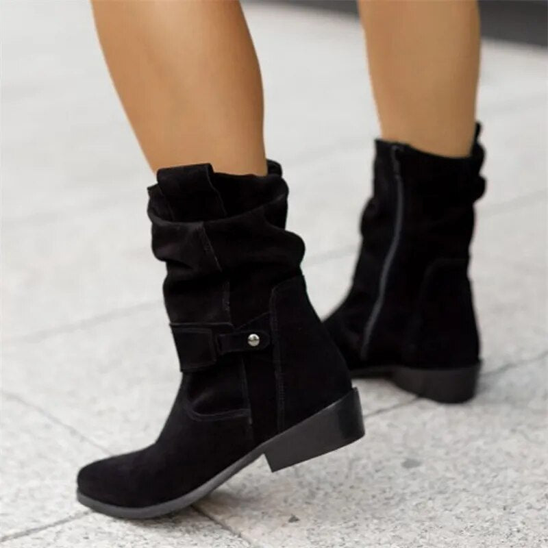 Anja - Stiefel - Lässig - Wildleder - Ideal für den Winter 0