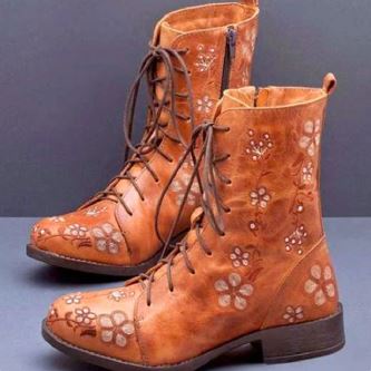 Anna | Ethnisch bestickte Retro Stiefel 0