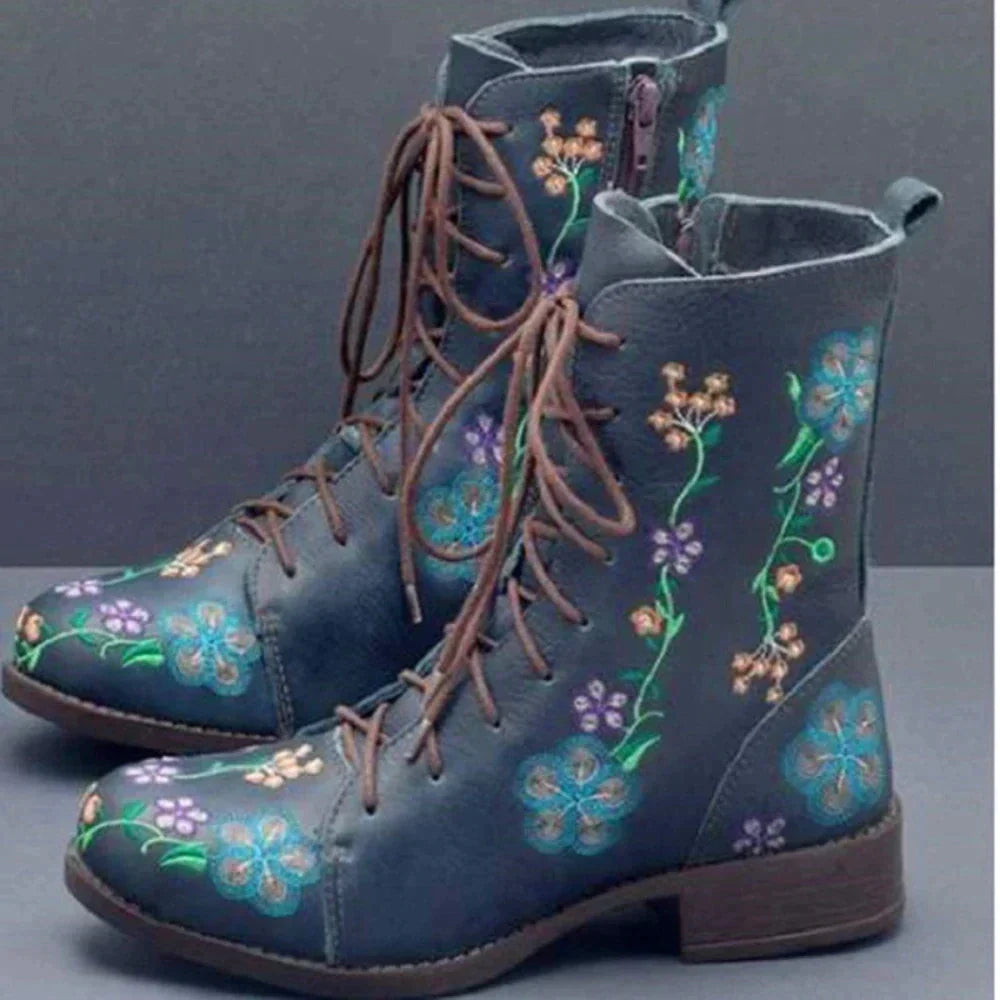 Anna | Ethnisch bestickte Retro Stiefel 3