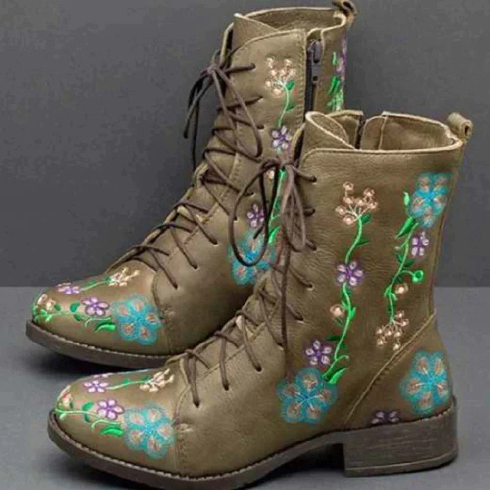 Anna | Ethnisch bestickte Retro Stiefel 4