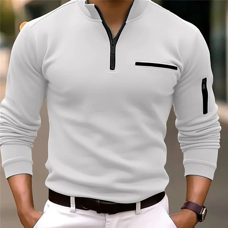 Antione - Poloshirt mit Viertelreißverschluss 3