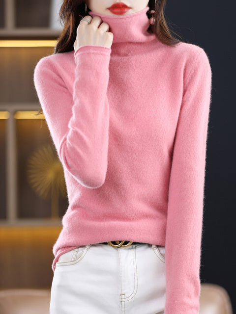 Audrey 100% Pure Wol Rollkragenpullover 12