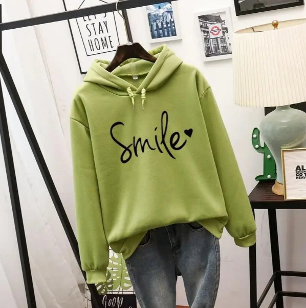 Aurora | Damen Lächeln Kapuzenpulli 3