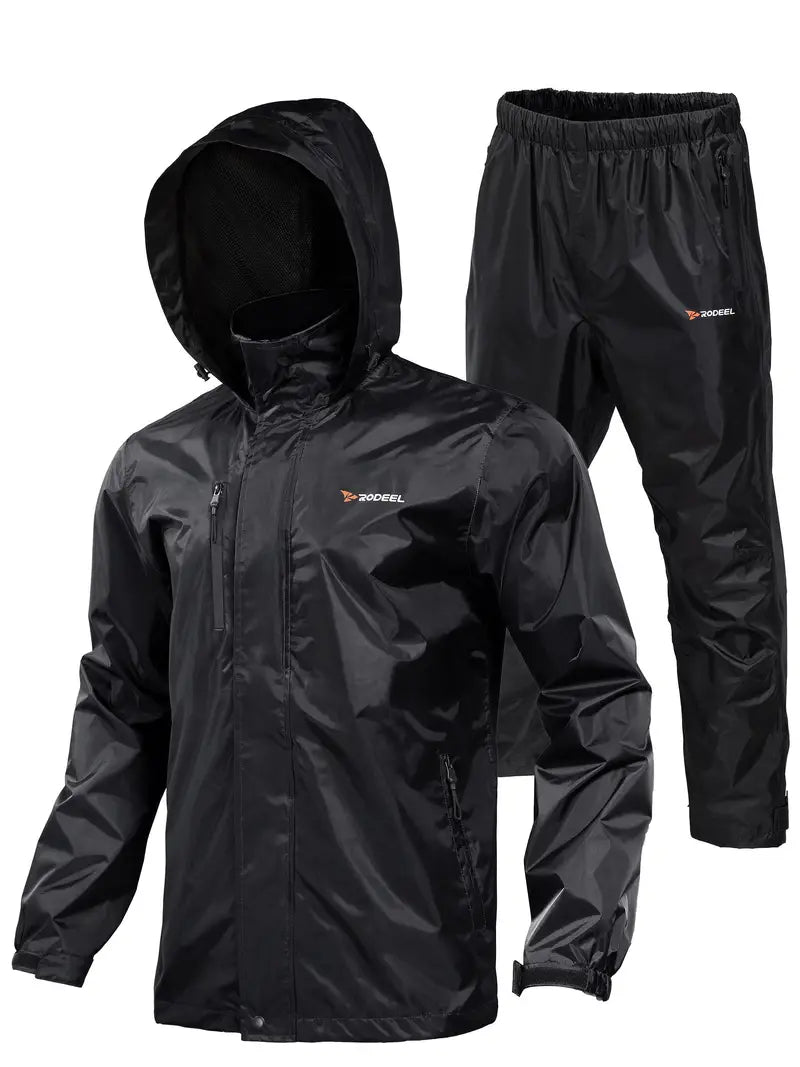 Bequeme Outdoor Atmungsaktive Regenjacke Mit Hose Für Herren | Perfekt Für Outdoor-Aktivitäten 1