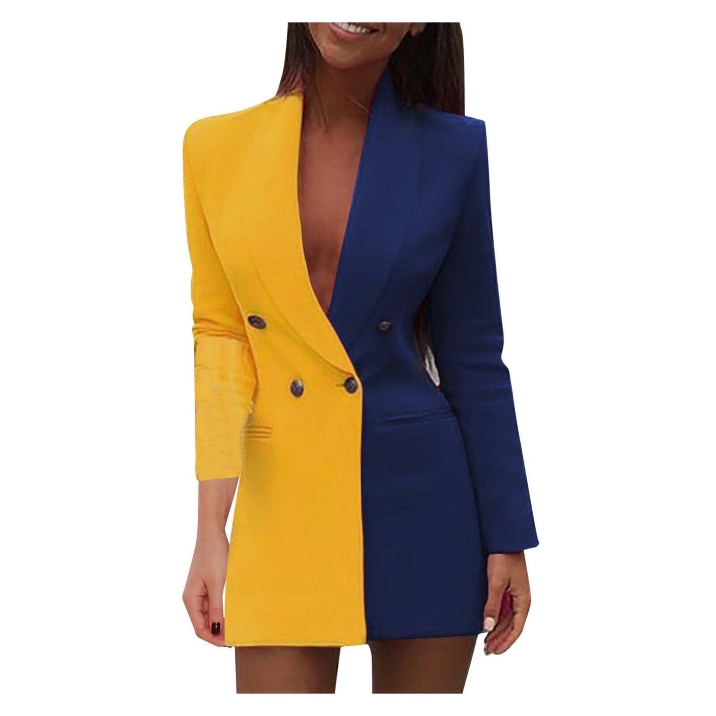 Blazerkleid zweifarbig 1