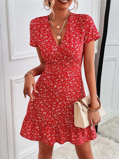 Blumiges Kleid für Damen 2