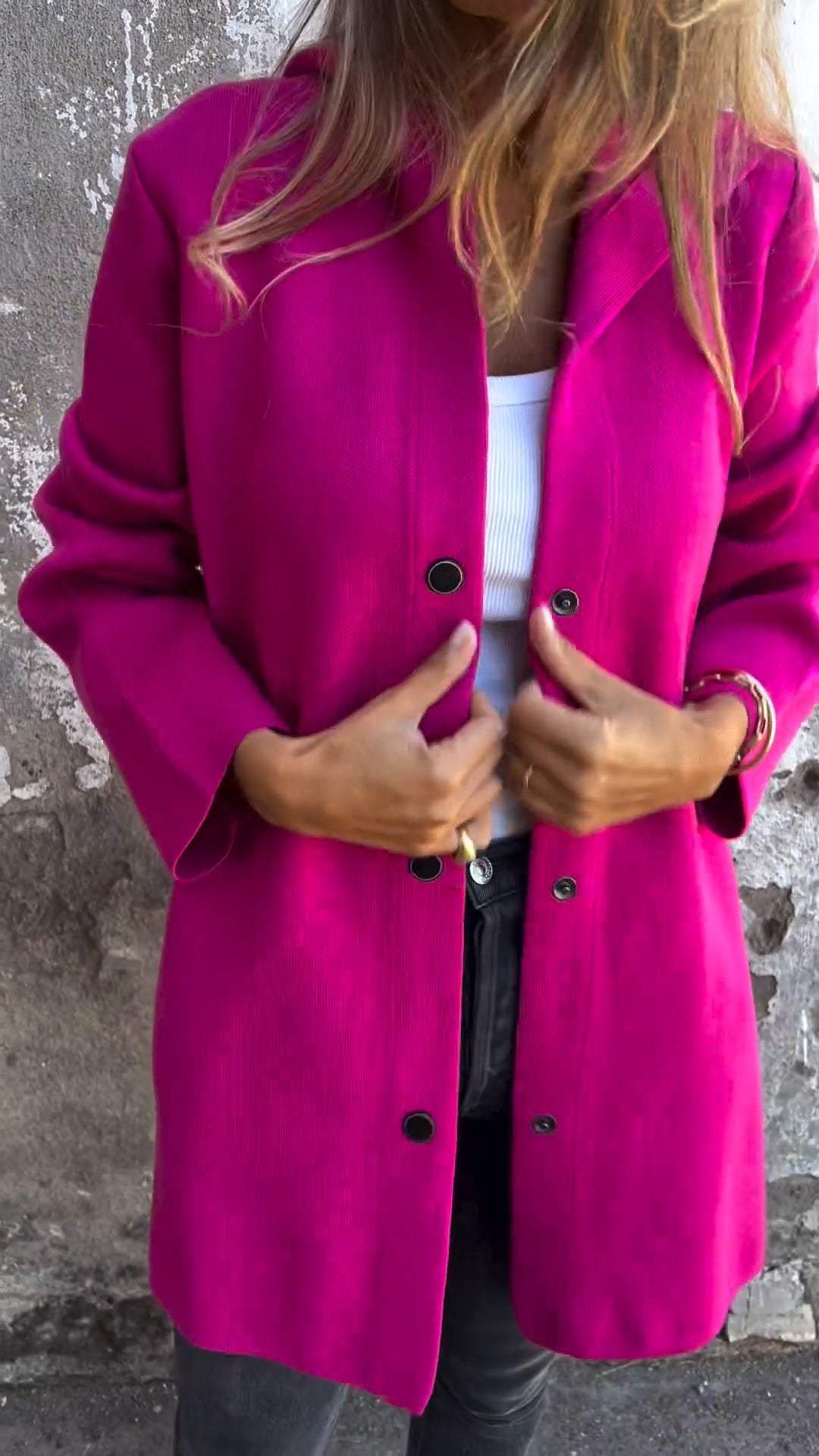 Cari - Casual einreihiger Blazer mit Kapuze 8