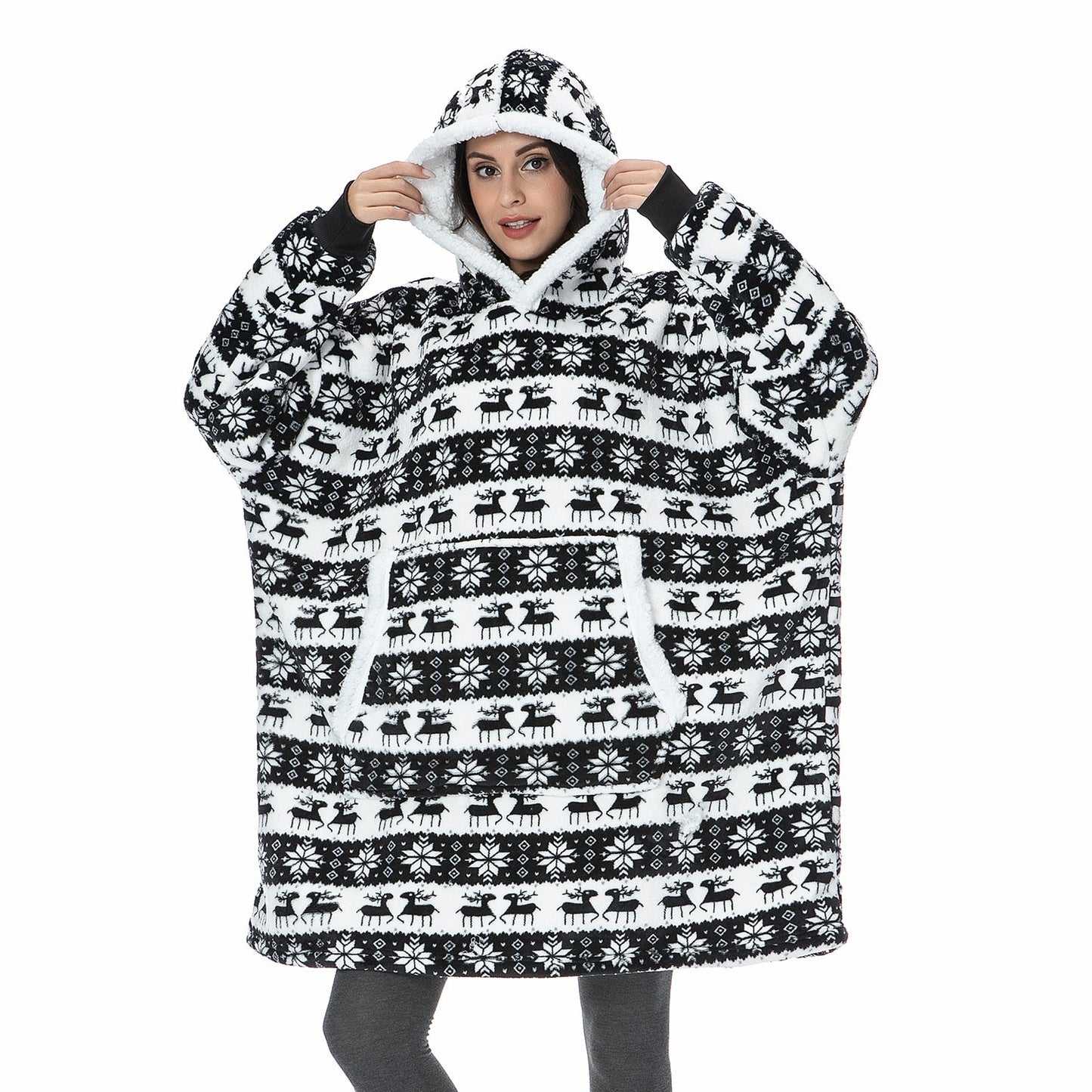 Caryn - Köstliche Kombination aus weichem Hoodie und kuscheliger Decke in einem! 7